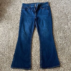 American Eagle Outfitter’s Women’s 14 Short Hi-Rise Artist Flare Jeans